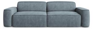 Szaroniebieska sofa z tkaniny szenilowej 244 cm Omao – Makamii