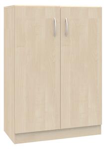Dwudrzwiowa szafka biurowa na klucz Simple, 80x40x120,5 cm, index 80-3P-2F3
