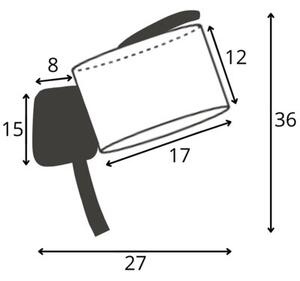 Kinkiet lampa ścienna lampa na ścianę z abażurem walec MOON