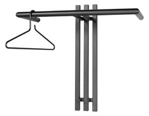 Czarny metalowy wieszak ścienny 65 cm Senza – Spinder Design