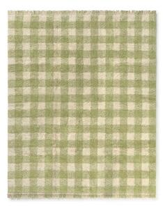 Zielony bawełniany dywan dziecięcy tkany ręcznie odpowiedni do prania 90x120 cm Vichy – Lorena Canals