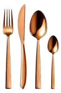Sztućce ze stali nierdzewnej w kolorze miedzi 24 szt. Copper – Orion