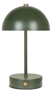 Ciemnozielona lampa stołowa LED z metalowym kloszem (wysokość 25 cm) Holt – House Nordic