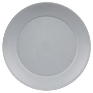 Talerze obiadowe płytkie plastikowe szare SANDY 23,5 cm 6 szt