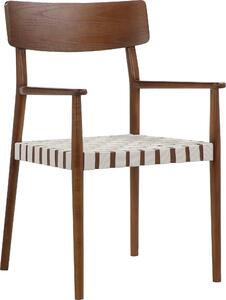 Wygodne krzesło w stylu retro z drewna jesionowego