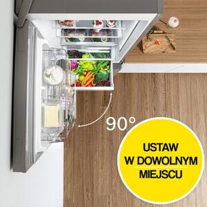 Lodówka BOSCH KGN39LBCF No frost 203cm Czarne szkło