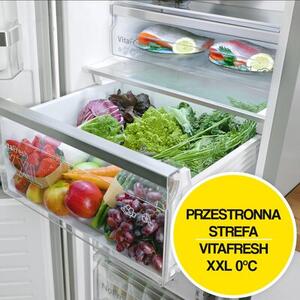 Lodówka BOSCH KGN39LBCF No frost 203cm Czarne szkło
