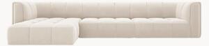 Narożna sofa modułowa o wyglądzie aksamitu Francesca (5-osobowa)