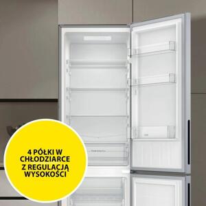 Lodówka CANDY CCG3L517ES 176cm Srebrna Low Frost szerokość 55cm