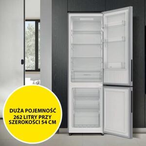 Lodówka CANDY CCG3L517ES 176cm Srebrna Low Frost szerokość 55cm