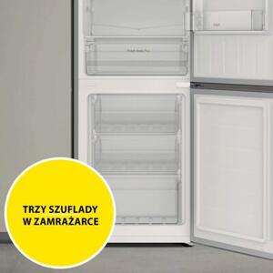 Lodówka CANDY CCG3L517ES 176cm Srebrna Low Frost szerokość 55cm