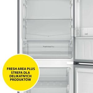 Lodówka CANDY CCG3L517ES 176cm Srebrna Low Frost szerokość 55cm