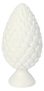 Dekoracja White Cone 13cm