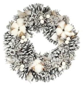 Wianek Winter Cone ⌀30cm silver