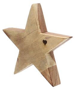Dekoracja Wooden Star II 20x4x20 cm