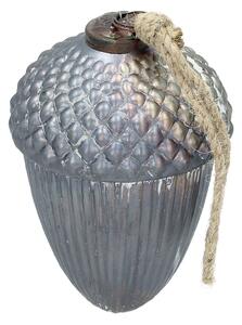 Bombka Vintage Frost 14 cm grey