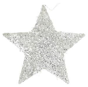 Ozdoba świąteczna Star Silver 25 cm