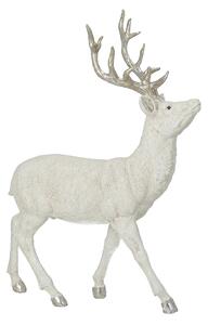 Figurka Deer White 32x12x39 cm silver