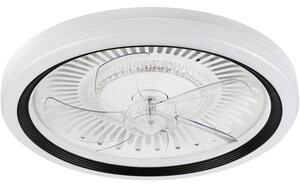 Plafon sufitowy LED LAMKUR Gemma LM-FL-2.227 49908 z wiatrakiem Biało-czarny