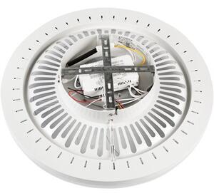 Plafon sufitowy LED LAMKUR Gemma LM-FL-2.227 49908 z wiatrakiem Biało-czarny