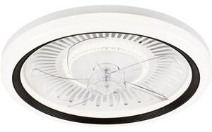 Plafon sufitowy LED LAMKUR Gemma LM-FL-2.227 49908 z wiatrakiem Biało-czarny
