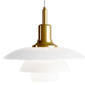 Lampa Wisząca Louis Poulsen, PH 3/2, ściemnialny, złoty | mosiężny, salon, szkło, design