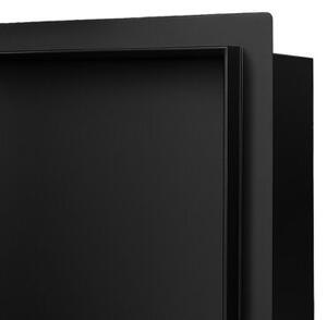 Półka łazienkowa wnękowa HYDROSAN UNO-BL-45X30X10 Czarny mat 45x30x10 cm