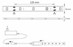 Taśma LED WiFi 2m 4000K + RGB IP65 Tuya 313904 Polux
