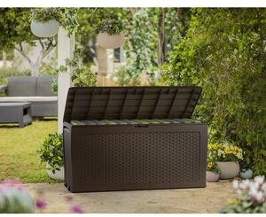 Skrzynia ogrodowa KETER Samoa Rattan Box 270 L Brązowy