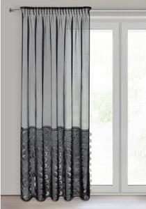 Firana gotowa EUROFIRANY Debora 140 x 270 cm Czarny