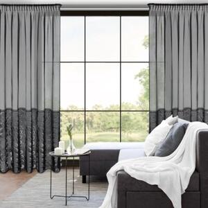 Firana gotowa EUROFIRANY Debora 140 x 270 cm Czarny