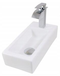 Umywalka nablatowa Estiva NAJRA Lewa biała 36,5x18,5x9 cm 1 szt