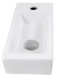 Umywalka nablatowa Estiva NAJRA Lewa biała 36,5x18,5x9 cm 1 szt