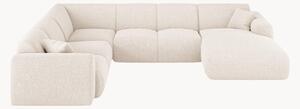 Sofa narożna Chenille Nolio (6-osobowa)