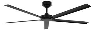 Wentylator sufitowy Monza, czarny, Ø 152 cm, IP55 – Beacon Beacon Lighting, Monza, czarny, salon, aluminium, nowoczesny