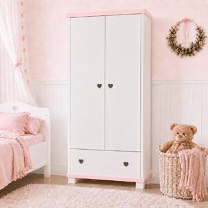 Szafa HEART z serduszkami do pokoju dziewczynki