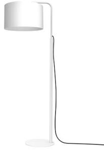 Lampa stojąca podłogowa z abażurem biała 1xE27 15W Arden Luminex