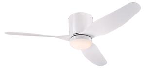 Cichy wentylator sufitowy LED Carla, 117 cm, biały – Westinghouse Westinghouse, Carla, ściemnialny, biały, salon, tworzywo sztuczne, nowoczesny