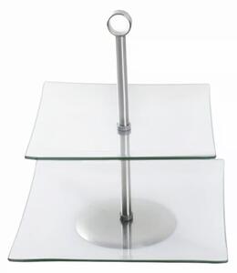 Patera AMBITION Laura 62071 2 poziomy Przezroczysto-srebrny