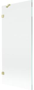 Mexen Lunar parawan nawannowy 1-skrzydłowy 80 x 150 cm, transparent, złoty szczotkowany - 897-080-000-55-00