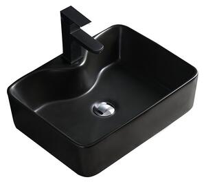 Umywalka nablatowa HYDROSAN ELISE-MTB-480 Prostokątny Czarny mat