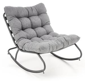 Fotel bujany GATTO szary
