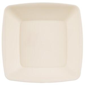 Talerze obiadowe głębokie plastikowe kremowe SANDY 17,5 cm, 500 ML 6 szt