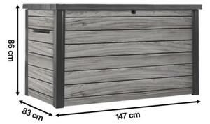Skrzynia ogrodowa KETER Deco Deck Box 870L Szary