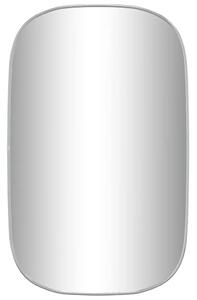 Srebrne nowoczesne lustro w ramie 80x50 cm L5-B27