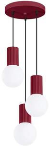 Burgundowa nowoczesna lampa wisząca F5-P93