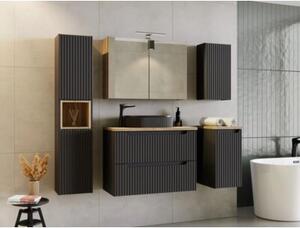Szafka łazienkowa NOVA BLACK D2 81-30-1D 30cm czarna