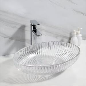 Umywalka nablatowa HYDROSAN BRILLANT3-TR-510 Owalny Transparentny