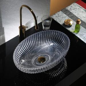 Umywalka nablatowa HYDROSAN BRILLANT3-TR-510 Owalny Transparentny