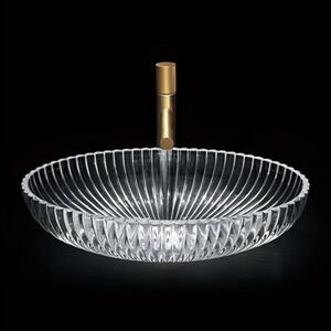 Umywalka nablatowa HYDROSAN BRILLANT3-TR-510 Owalny Transparentny